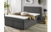 Posteľ boxspring Aston 120x200 cm, stredne šedá látka