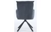 Jedálenská stolička Stephanie, tmavo šedá látka