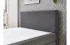 Posteľ boxspring Aston 120x200 cm, stredne šedá látka