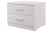 Nočný stolík s 2 zásuvkami Iwetta, biely