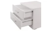 Nočný stolík s 2 zásuvkami Iwetta, biely
