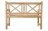 Záhradná lavica Cross, 120 cm, teak