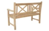 Záhradná lavica Cross, 120 cm, teak