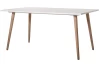 Jedálenský stôl Göteborg 160x90 cm, biela / dub sonoma