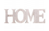Dekorácia s nápisom Home, biela/šedá vintage
