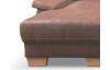 Rohová sedačka Chivas 1B, hnedá vintage látka, ľavý roh