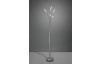 Stojacia LED lampa Reed 195 cm, matný nikel, 5 svietidiel