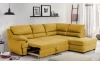 Rohová sedacia súprava Nebolo, žltá kari látka, pravý roh