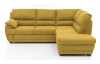 Rohová sedacia súprava Nebolo, žltá kari látka, pravý roh