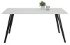 Jedálenský stôl Mária 160x90 cm, matný biely