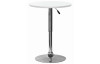 Okrúhly barový stôl Laurent 60 cm, biely
