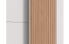 Šatníková skriňa Coburg, 180 cm, biela/dub artisan