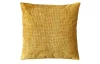 Dekoračný vankúš Chenille Cross 45x45 cm, žltý