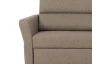 Rohová sedacia súprava Flavia, svetlo hnedá látka, pravý roh