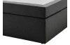 Posteľ boxspring Aston 140x200 cm, antracitovo šedá látka