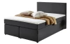 Posteľ boxspring Aston 140x200 cm, antracitovo šedá látka