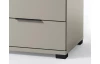 Nočný stolík s 3 zásuvkami Smilla, výška 61 cm, béžový kašmír