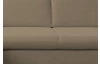 Rohová sedačka low, stredne hnedá látka, pravý roh