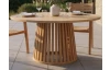 Okrúhly záhradný jedálenský stôl Manado, 120 cm, teak