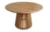 Okrúhly záhradný jedálenský stôl Manado, 120 cm, teak