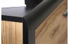 Komoda s 3 zásuvkami Dalate 101 cm, dub catania/čierna