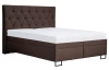 Posteľ Amy 180x200 cm, tmavo hnedá látka