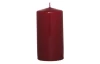 Valcová sviečka bordová, 12 cm