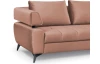Rohová sedacia súprava Paris, lososová látka, pravý roh