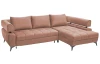 Rohová sedacia súprava Paris, lososová látka, pravý roh