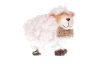 Dekoračná soška Chlpatá ovečka 15,5 cm, biela