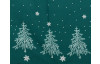 Vianočný obrus Stromčeky, zelený, 160x130 cm