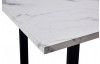 Jedálenský stôl Maurizio 160x90 cm, biely mramor