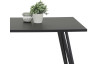 Jedálenský stôl Marie 160x90 cm, matný čierny