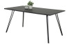 Jedálenský stôl Marie 160x90 cm, matný čierny