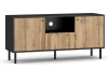 TV stolík Bospe, čierny/dub wotan