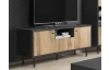 TV stolík Bospe, čierny/dub wotan