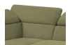 Rohová sedacia súprava Estelle, olivovo zelená látka, ľavý roh