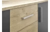 Komoda so 4 zásuvkami Bacalar, dub viking/šedá