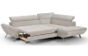 Rohová sedacia súprava Estelle, béžová látka, pravý roh
