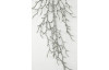 Umelá kvetina Vianočná vetvička s trblietkami 69 cm, strieborná
