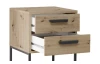 Nočný stolík s 2 zásuvkami Suna, dub artisan