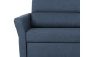 Rohová sedacia súprava Flavia, námornícka modrá látka, pravý roh