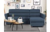 Rohová sedacia súprava Flavia, námornícka modrá látka, pravý roh