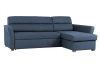 Rohová sedacia súprava Flavia, námornícka modrá látka, pravý roh