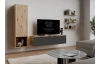 Závesná TV skrinka Asko Living, 135 cm, dub artisan/antracit