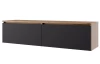 Závesná TV skrinka Asko Living, 135 cm, dub artisan/antracit