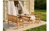 Skladacie záhradné kreslo Bogo, tropické drevo