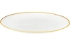 Plytký tanier Dia 28 cm, biela/zlatá