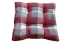 Záhradný podsedák Karo 40x40 cm, vínový/sivý