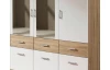 Šatníková skriňa Bremen, 181 cm, dub sonoma/biela